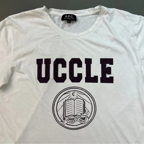 APC Tee Shirt UCCLE IN GOD WE TRUST graphic tee - Picture 3 of 8